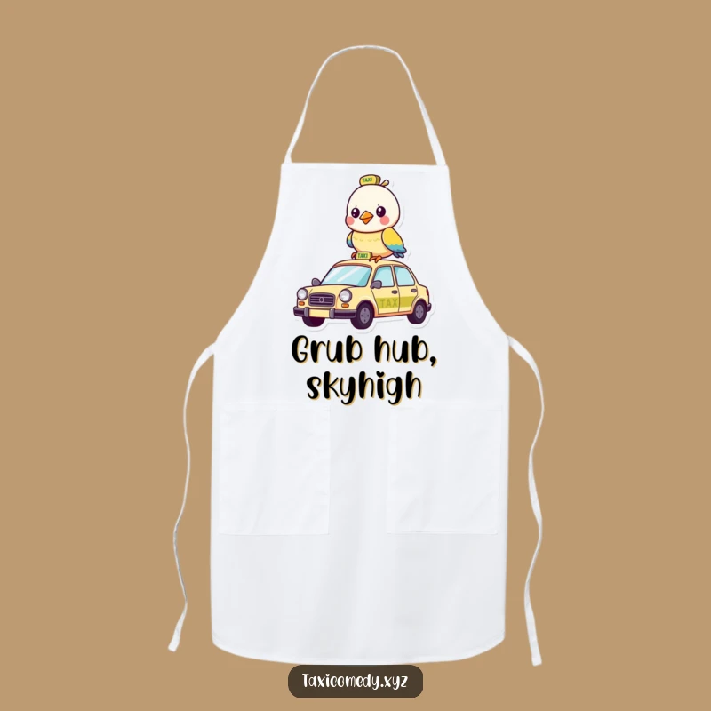 Funny Bird Taxi Apron: Cook Up a Storm with Hilarious Kitchen Style