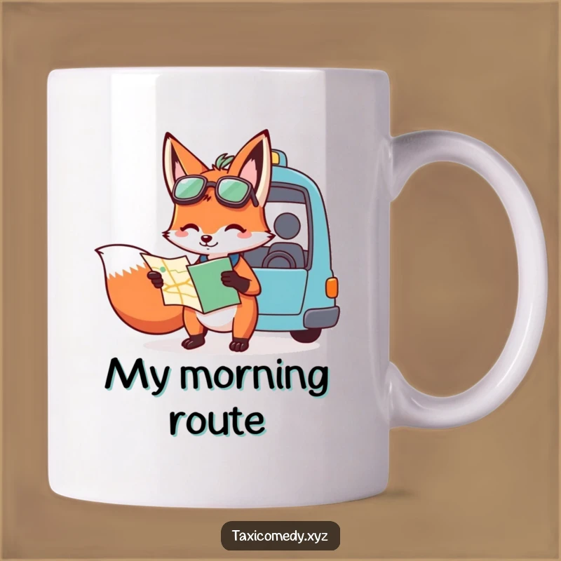 Funny Fox Navigator Mug: Hilarious Directions for a Funny Gift
