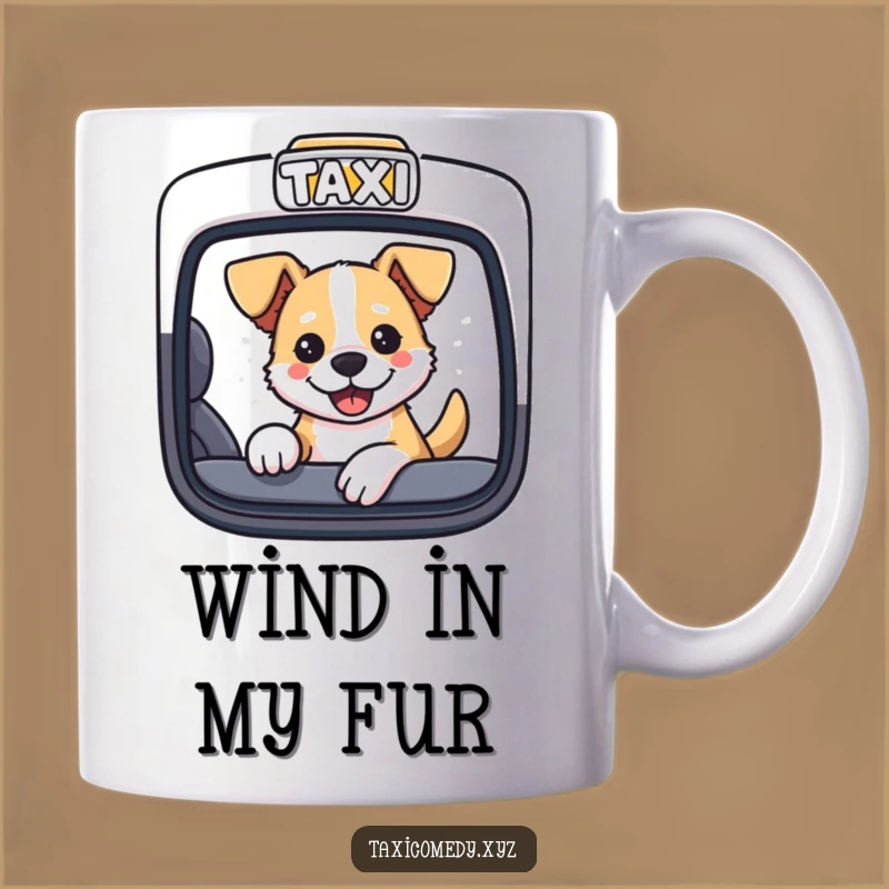 Funny Dog Taxi Mug: Hilarious Head-Out Fun Gift for Dog Lovers
