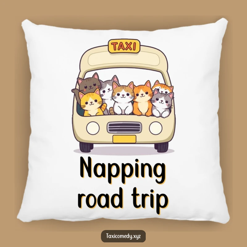 Comfy Cat Taxi Pillow: Funny Packed Feline Cushion is a Hilarious Gift