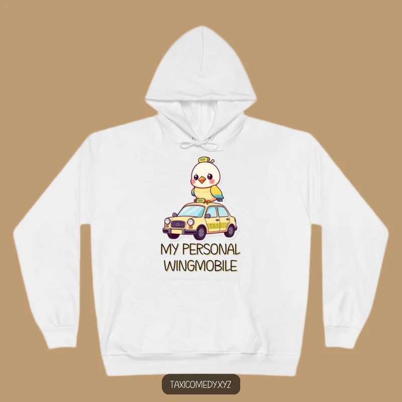 Cozy Funny Bird Taxi Hoodie: Warm Your Soul with Hilarious Character Apparel