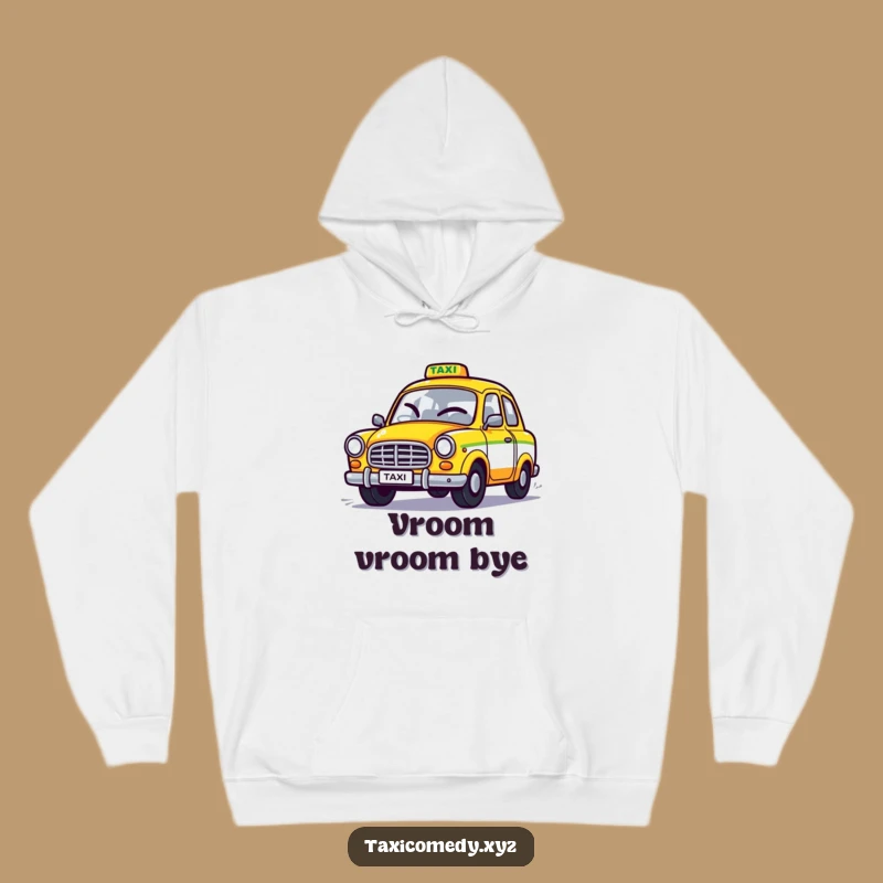 Cozy Funny Winking Taxi Hoodie: Warm & Hilarious Gift Idea!