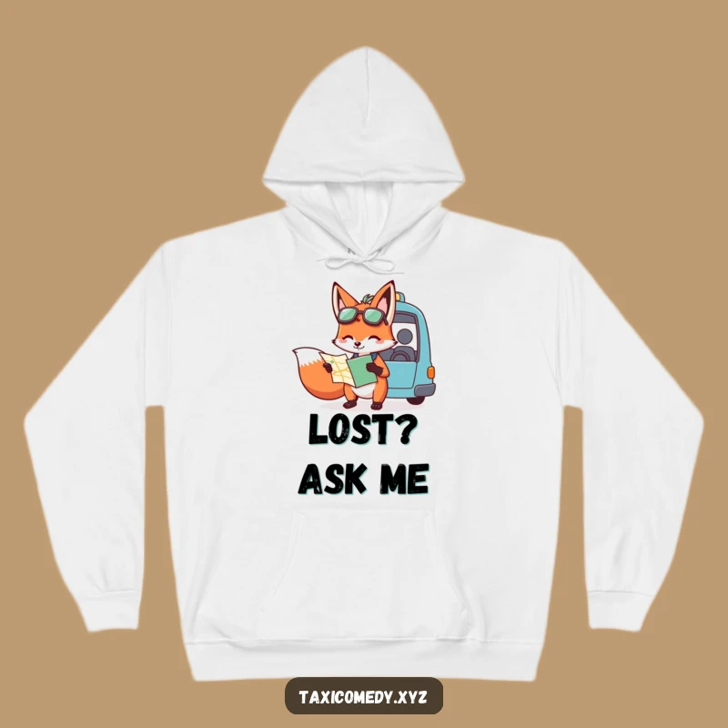 Funny Fox Navigator Hoodie: Cozy Up with Witty Guidance