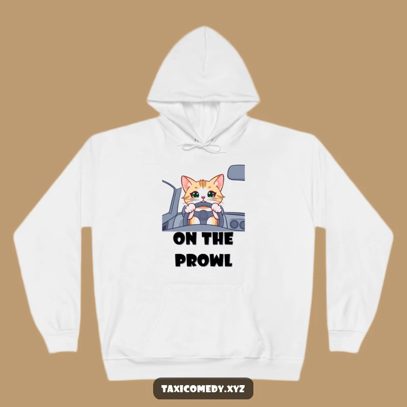 Cozy Funny Cat Driver Hoodie: Warmth for Your Inner Road Warrior