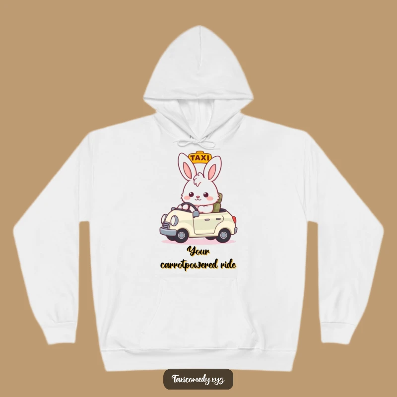 Funny Bunny Taxi Driver Hoodie: Cozy Comfort and Hilarious Animal Lover Gift