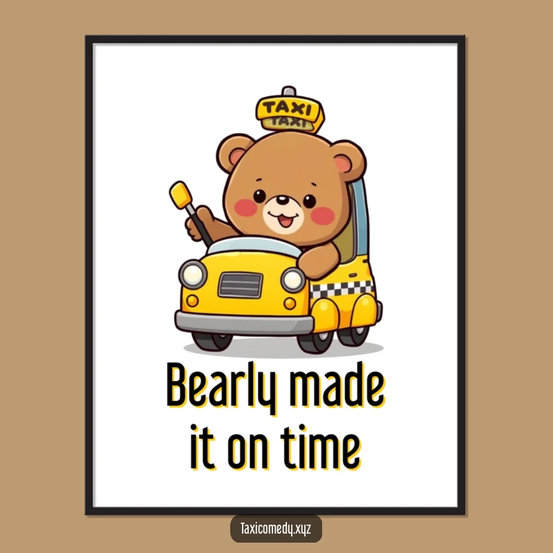 Free Printable Funny Bear Wall Art - Whimsical Downloadable Home Decor