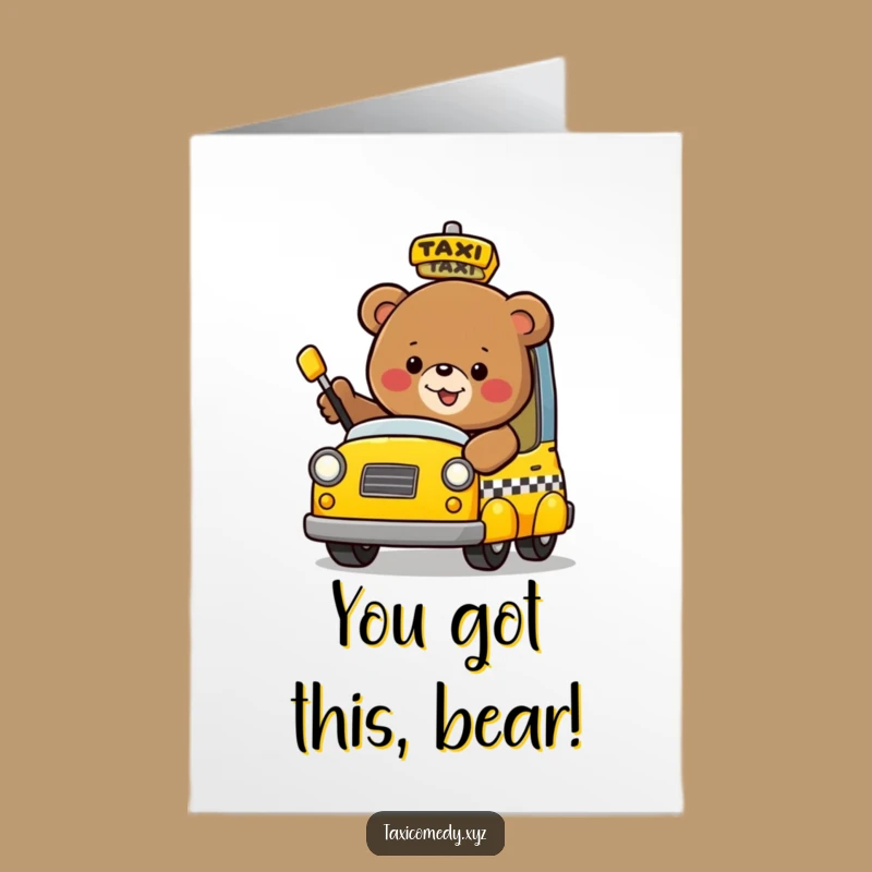 Free Printable Funny Bear Congratulations Card - Downloadable Roaring Success