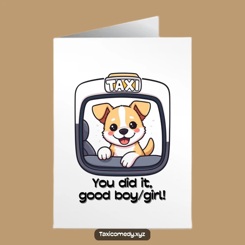 Free Printable Funny Dog Congratulations Card - Downloadable Tail-Wagging Success