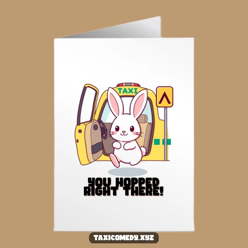 Free Printable Funny Rabbit Congratulations Card - Downloadable Swift Success