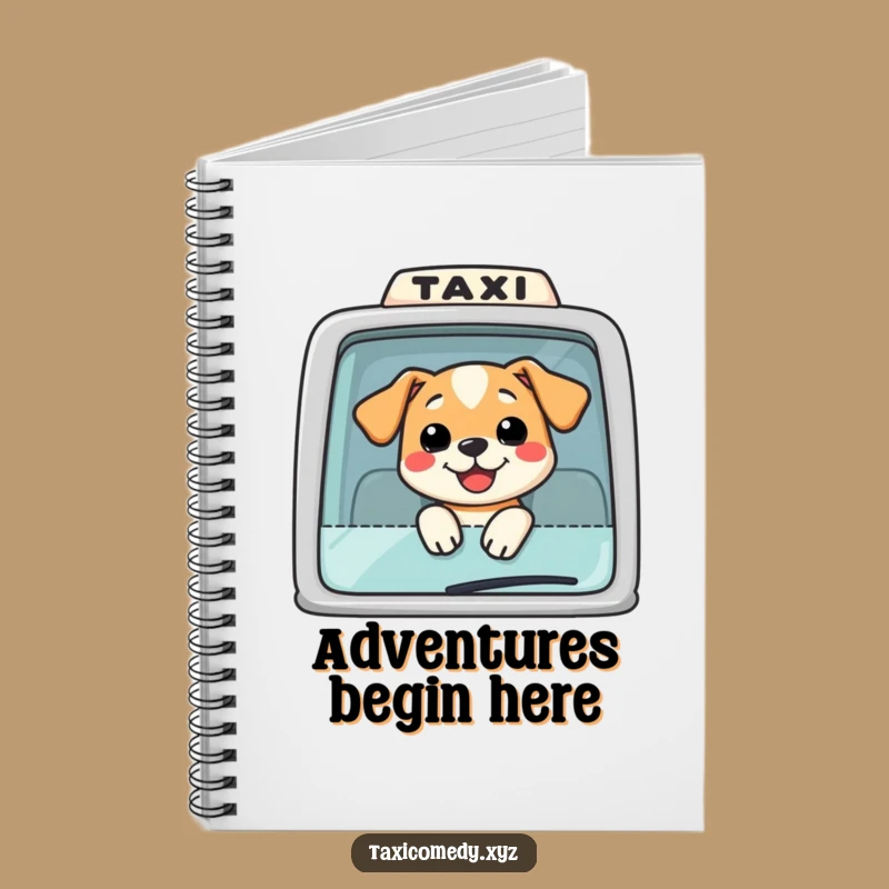 Funny Dog Taxi Notebook: Jot Down Ideas with a Smiling Pup, Great Gift!
