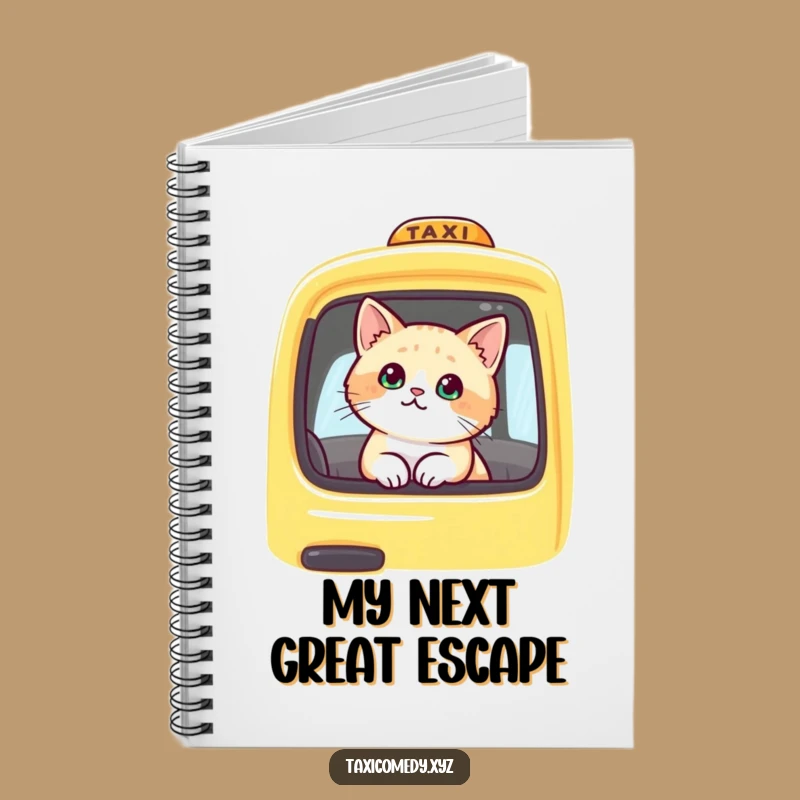 Funny Cat Taxi Notebook: Cute Feline Journal, Perfect for Notes & Doodles Gift