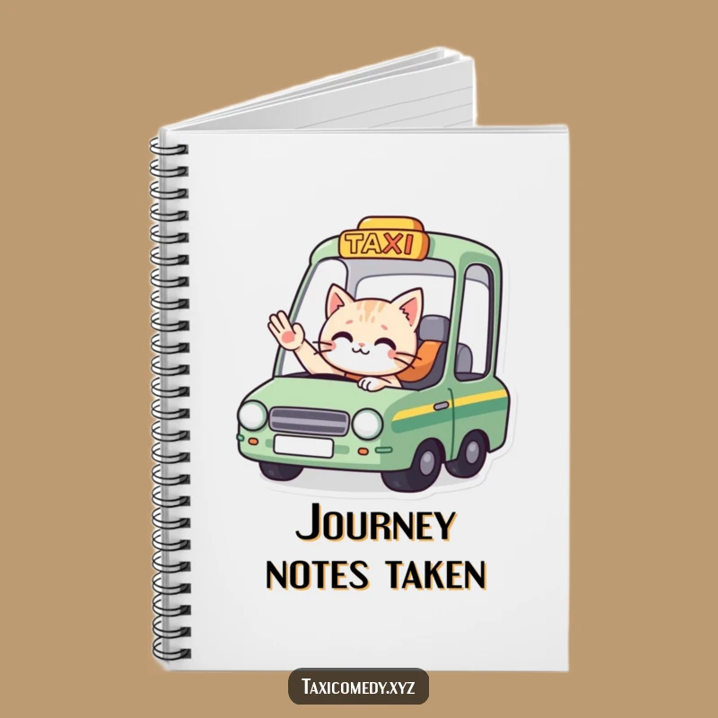 Funny Cat Taxi Goodbye Notebook: Note Your Fond Farewells