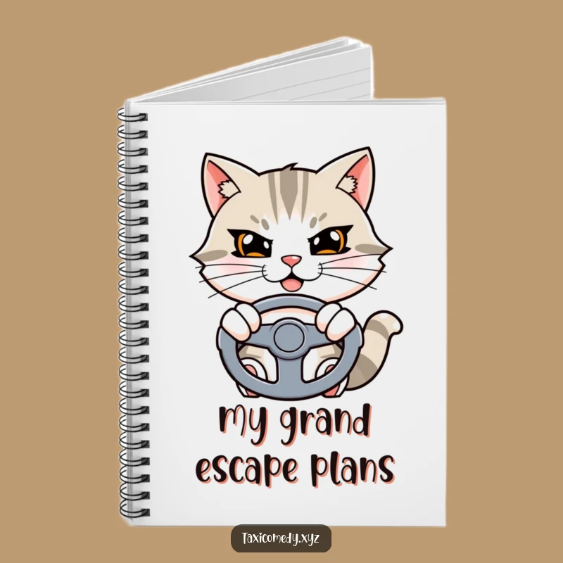Funny Cat Notebook: Determined Plans, Organized Funny Gift