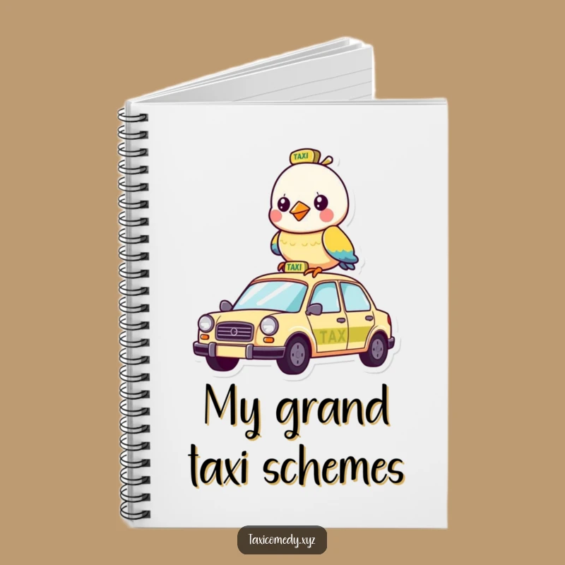 Funny Bird Taxi Notebook: Jot Down Ideas with Hilarious Character Flair