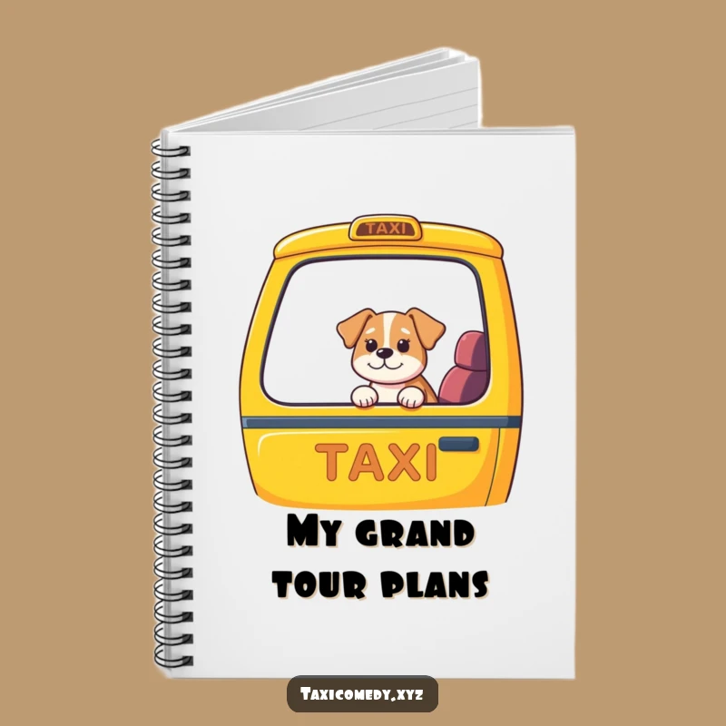 Funny Dog Taxi Notebook: Hilarious Canine Commute Journal for Creative Ideas