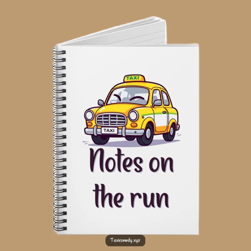 Funny Winking Taxi Notebook: Jot Down Ideas with Speed & Wit!