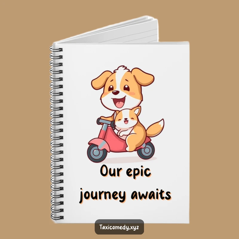 Funny Dog Taxi Notebook: Canine Driver Journal with Passenger, a Perfect Funny Gift!