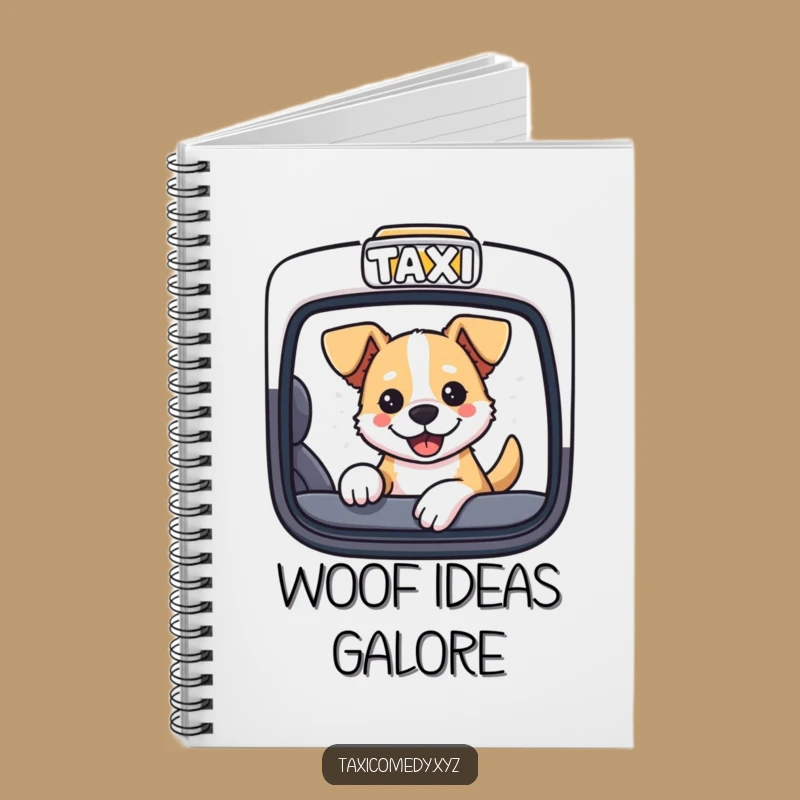 Funny Dog Taxi Notebook: Jot Down Adventures with Canine Flair