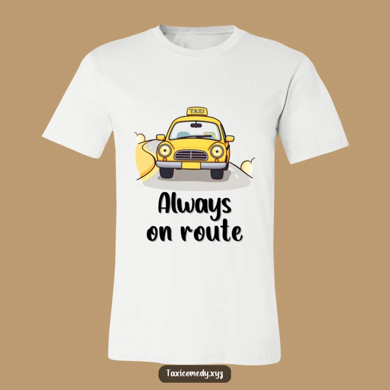 Funny Happy Taxi T-Shirt: Cheerful Cab Driver, Hilarious Gift