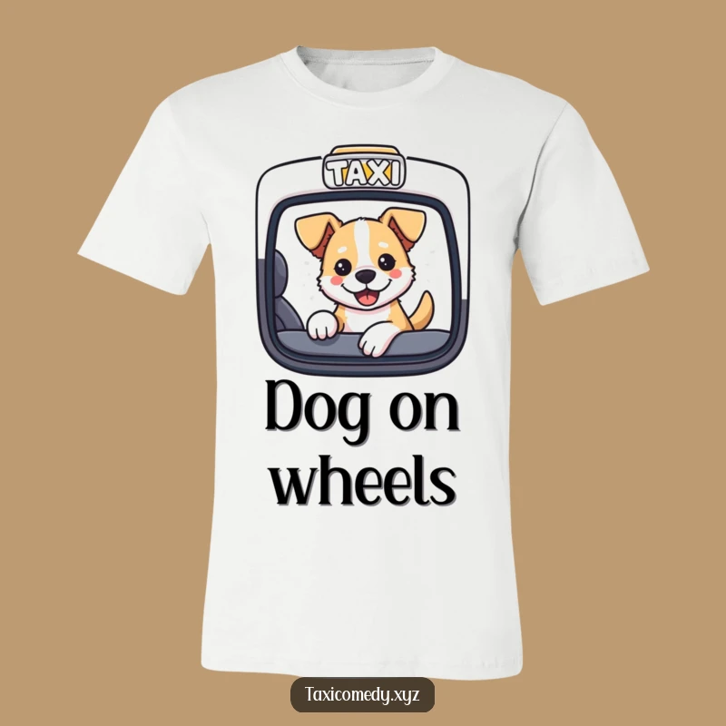 Funny Dog Taxi T-Shirt: Wear Your Canine Joy with Humorous Style