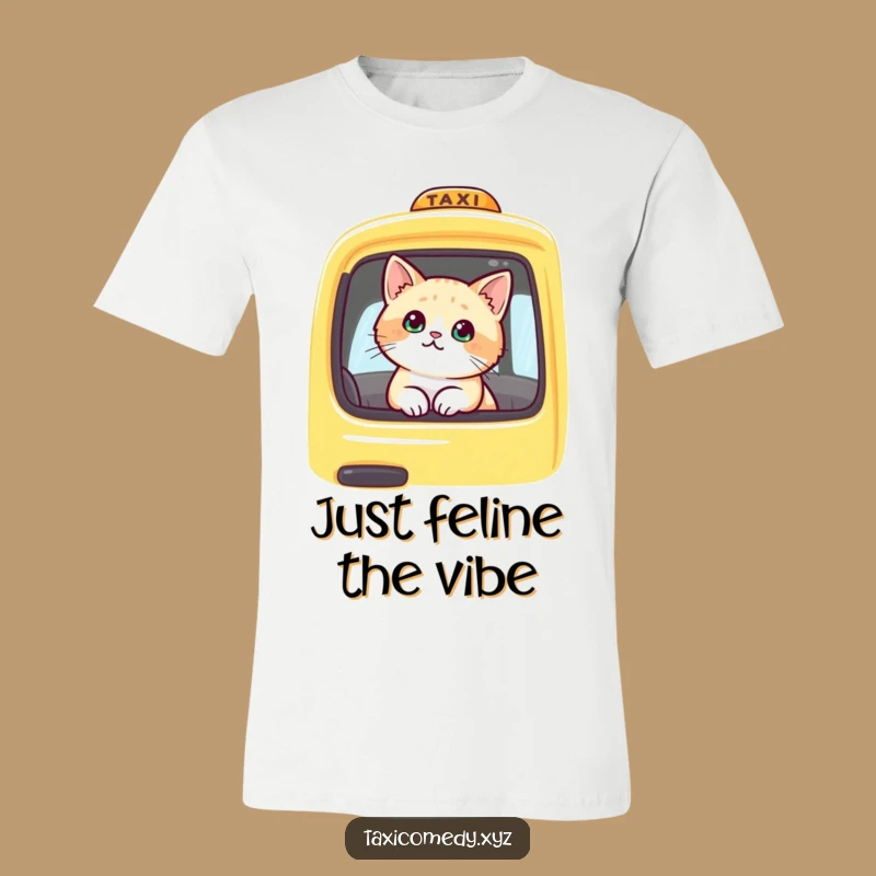 Funny Cat Taxi Tee: Cute Feline Passenger Shirt, Adorable Animal Graphic Gift
