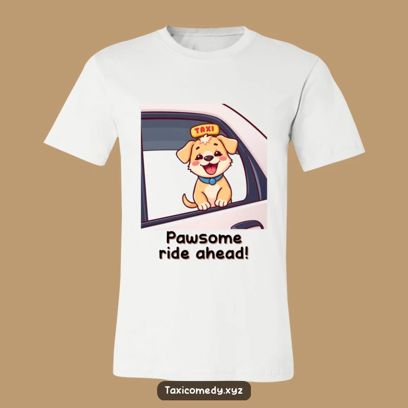 Funny Energetic Puppy Taxi T-Shirt: Hilarious Gift for Dog Lovers and Travelers