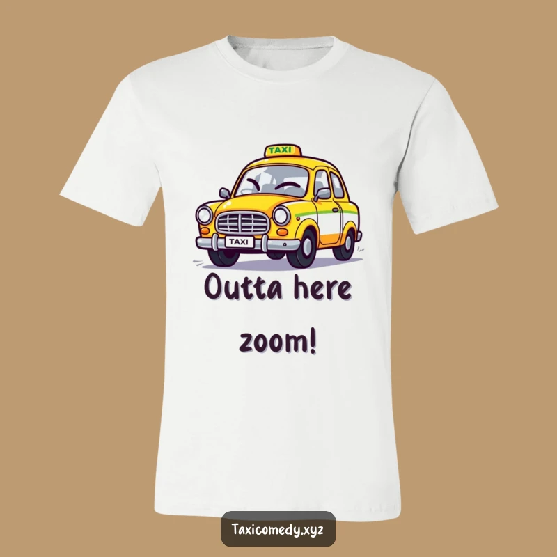 Funny Winking Taxi T-Shirt: Humorous Gift for the Fast & Fun!