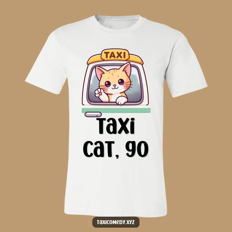 Funny Cat Taxi T-Shirt: Wearable Fun for Feline Fans and Joke Enthusiasts