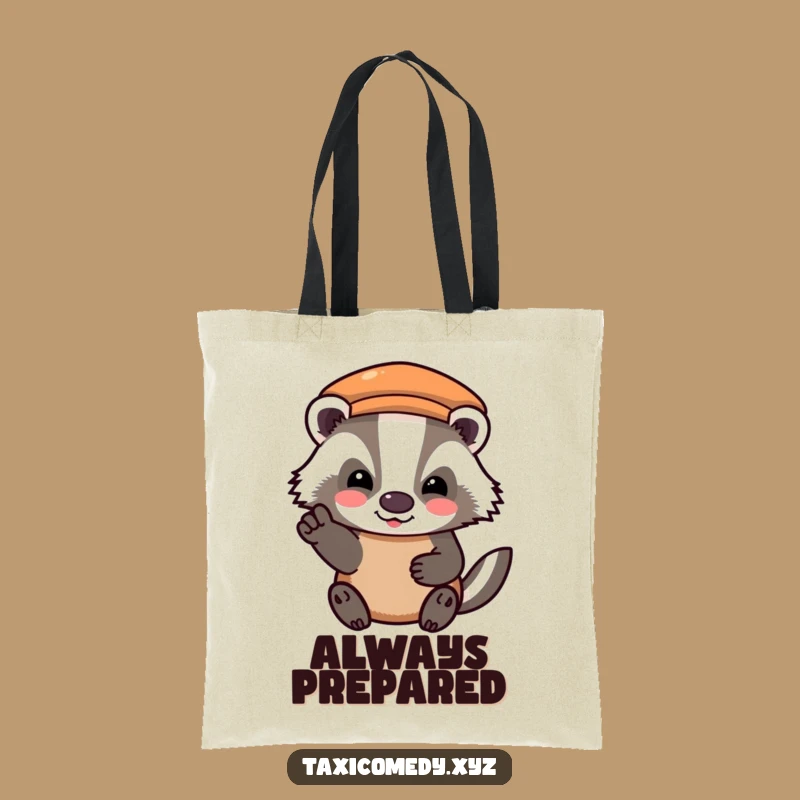 Funny Badger Fare Tote Bag - Grateful Animal's Journey, Practical Humorous Gift Accessory