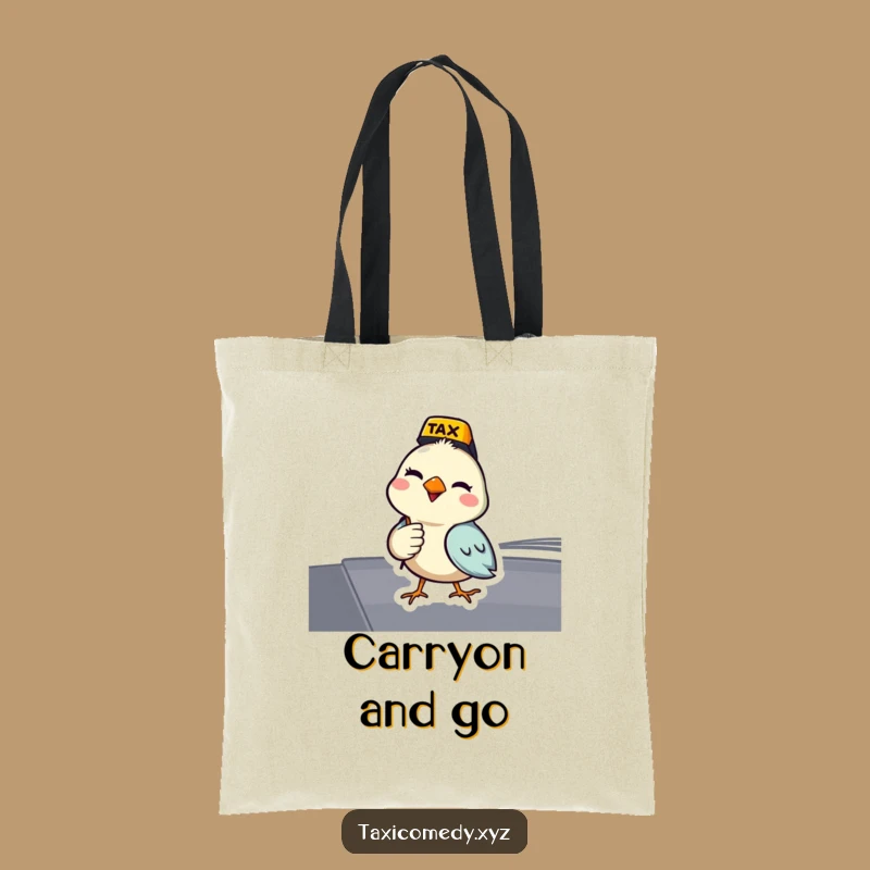 Funny Bird Tote Bag: Winking Driver, Hilarious Travel Accessory