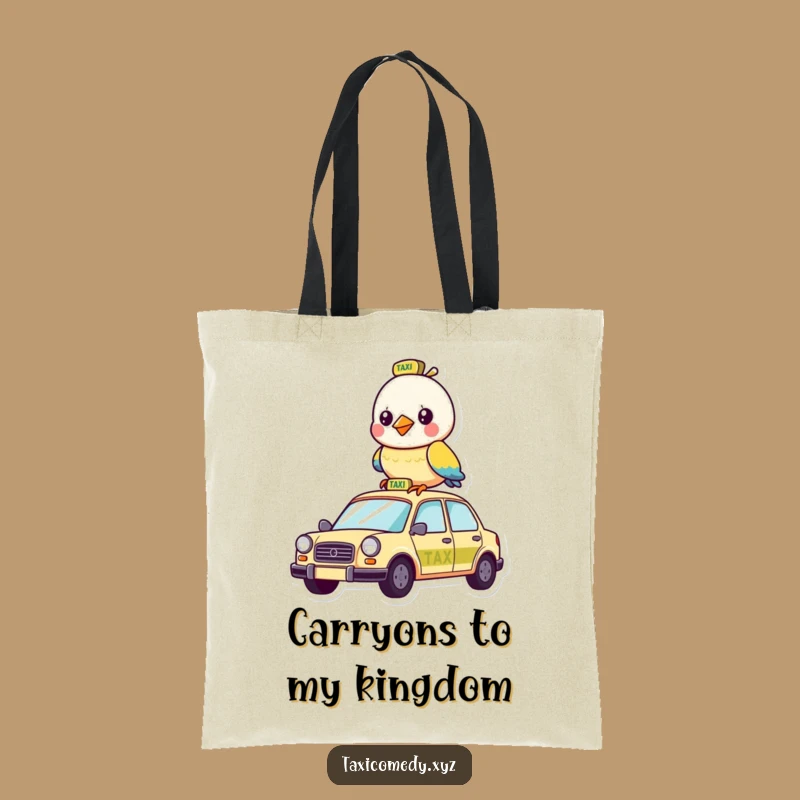 Funny Bird Taxi Tote: Carry Your Essentials with a Splash of Comedic Style