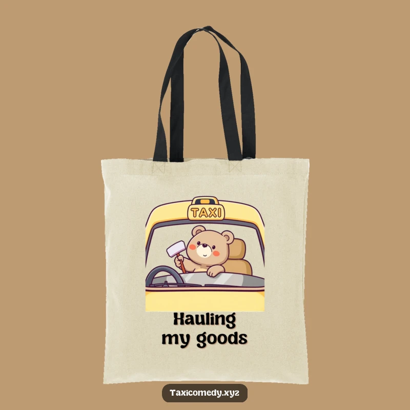 Funny Bear Taxi Tote: Happy Polishing Bag, Practical Car Gift